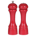 8" Autumn Hues Pepper Mill/Salt Shaker Set (Candy Apple)